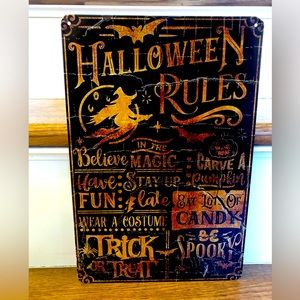 Halloween Rules Wall Decor